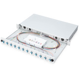 Digitus LWL Spleißbox, bestückt, LC, OS2 grau