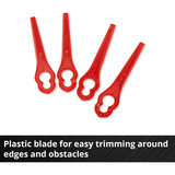 EINHELL Power X-Change Akku-Rasentrimmer GC-CT 18/24 Li-Solo, 18Volt rot/schwarz, ohne Akku und Ladegerät