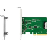 Icy Dock MB409A5 "EXLink" MCIO 8i (SFF-TA-1016) zu PCIe 5.0 x8 Adapter, Schnittstellenkarte 
