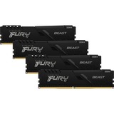 Kingston FURY DIMM 128 GB DDR4-3600 Quad-Kit, Arbeitsspeicher schwarz, KF436C18BBK4/128, Beast, XMP