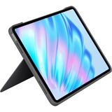 Logitech Combo Touch, Tastatur grau, DE-Layout, Scherenmechanik, für iPad Air 11" (M2) und iPad Air (5. Generation)