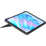 Logitech Combo Touch, Tastatur grau, DE-Layout, Scherenmechanik, für iPad Air 11" (M2) und iPad Air (5. Generation)
