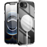 Nevox StyleShell SHOCKFlex, Handyhülle transparent, iPhone 16e, kompatibel mit MagSafe