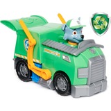 Spin Master Paw Patrol - Recycling-Truck mit Rocky-Figur, Spielfahrzeug grün/grau