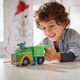 Spin Master Paw Patrol - Recycling-Truck mit Rocky-Figur, Spielfahrzeug grün/grau