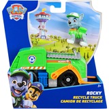 Spin Master Paw Patrol - Recycling-Truck mit Rocky Spielfigur, Spielfahrzeug 