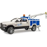 bruder 02509 RAM 2500 Service Truck mit Kran und Rundumleuchte, Modellfahrzeug 