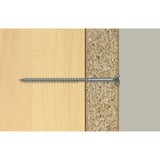 fischer Spanplattenschraube ClassicFast II 6,0x50 Senkkopf TX 200 Stück, mit Teilgewinde, verzinkt