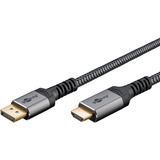 goobay Plus DisplayPort > HDMI Adapterkabel, 4K @ 60Hz grau, 2 Meter