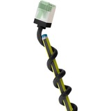 goobay Ultraflexibles Cat.8.1 Patchkabel slim, U/FTP schwarz, 0,5 Meter, extrakurze Stecker