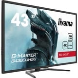 iiyama G-Master G4380UHSU-B1, Gaming-Monitor 108 cm (43 Zoll), schwarz, UltraHD/4K, AMD Free-Sync, VA, 144Hz Panel