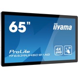 iiyama TF6539UHSC-B1AG, Public Display schwarz, UltraHD/4K, IPS, Lautsprecher