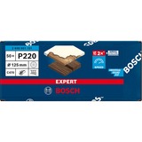 Bosch Professional Expert C470 Schleifblatt, Ø 125mm, K220 Multilochung 50 Stück, für Exzenterschleifer