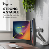 Digitus Dual Design Monitorhalterung, 2x 35", 2x 10 kg weiß