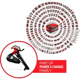 EINHELL Akku-Laubsauger GE-CL 36/230 Li E-Solo, 36Volt (2x18V), Laubsauger/Laubbläser rot/schwarz, ohne Akku und Ladegerät