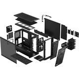 Fractal Design Meshify 2 Black TG Light Tint, Tower-Gehäuse schwarz, Tempered Glass