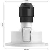 Philips Hue White & Color Ambiance Xamento Einbauspot, LED-Leuchte silber, rund