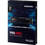 Samsung 990 PRO 2 TB, SSD PCIe 4.0 x4, NVMe 2, M.2 2280, intern