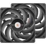 Thermaltake TOUGHFAN 12 Pro High Static Pressure PC Cooling Fan 120x120x25, Gehäuselüfter schwarz, 2 Fans Pack, 120 mm