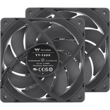 Thermaltake TOUGHFAN 12 Pro High Static Pressure PC Cooling Fan 120x120x25, Gehäuselüfter schwarz, 2 Fans Pack, 120 mm