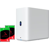 Ubiquiti Unifi UNAS2 + IronWolf NAS 2 x 8 TB Bundle weiß