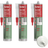 fischer Multi MS 290, Kleber weiß, 3er Pack