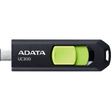ADATA UC300 256GB, USB-Stick schwarz/grün, USB-C 3.2 Gen 1