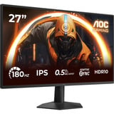AOC 27G50F, Gaming-Monitor 68.6 cm (27 Zoll), schwarz, FullHD, HDMI, DP, 180Hz (OC), 144Hz Panel