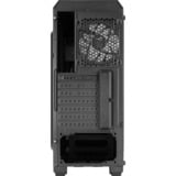 Aerocool Genesis ARGB, Tower-Gehäuse schwarz, Seitenteil aus Acryl