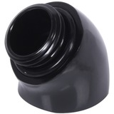 Alphacool Eiszapfen Winkeladapter 45° G1/4 AG auf G1/4 IG - schwarz, Verbindung schwarz