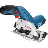 Bosch Akku-Handkreissäge GKS 12V-26 Professional, 12Volt blau/schwarz, 2x Li-Ionen Akku 3,0Ah, in L-BOXX