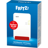 FRITZ! Repeater 1610 Outdoor weiß, Einsetzbar im Innen- und im geschützten Außenbereich (IP54)