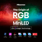 Hisense 65UR8DS RGB MiniLED, LED-Fernseher 164 cm (65 Zoll), schwarz/dunkelgrau, UltraHD/4K, Hi-View AI Engine RGB, 180Hz Panel