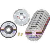 KWB Trennscheiben Starter-Set, Ø 125mm, 10-teilig für Winkelschleifer, in Aufbewahrungsdose