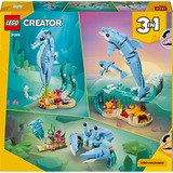LEGO 31385 Creator 3-in-1 Meerestiere: Wunderschöne Delfine, Konstruktionsspielzeug 