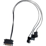 Lian Li UNI FAN SL120 LCD Wireless 3er-Pack inkl. Controller, Gehäuselüfter schwarz, 124.5 mm