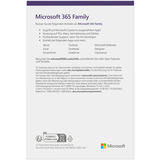 Microsoft Office M365 Family 6 User , Office-Software Deutsch, 1 Jahr, für PC und MAC