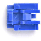 SMARTKEEPER ESSENTIAL RJ45 Port Lock (NL03) + Lock Key Basic (U03), Einsteckschloss Farbcode Dunkelblau, 10 Stück + 1 Schlüssel
