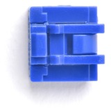 SMARTKEEPER ESSENTIAL RJ45 Port Lock (NL03) + Lock Key Basic (U03), Einsteckschloss Farbcode Dunkelblau, 10 Stück + 1 Schlüssel