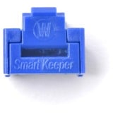 SMARTKEEPER ESSENTIAL RJ45 Port Lock (NL03) + Lock Key Basic (U03), Einsteckschloss Farbcode Dunkelblau, 10 Stück + 1 Schlüssel