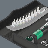 Wera Drehmomentschlüssel Safe-Torque A 1 Imperial Set 1, 10‑teilig schwarz/grün, 1/4" Vierkant, 2-12 Nm, zöllig