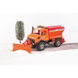 bruder 02572 MB-Unimog Winterdienst mit Räumschild, Modellfahrzeug 