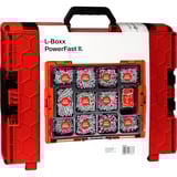 fischer L-BOXX 102 PowerFast II Pan-Head, Schrauben-Set silber, 1801-teilig, mit Profi-Bitset