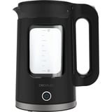Cecotec Thermosense 330 Glassy, Wasserkocher schwarz, 2.200 Watt, 1,7 Liter
