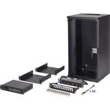Digitus Netzwerk-Set SOHO Pro 10" 315x300 mm (BxT), IT-Schrank schwarz, 12 Höheneinheiten