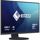 EIZO FlexScan EV2740S-BK, LED-Monitor 68.5 cm (27 Zoll), schwarz, UltraHD/4K. IPS, USB-C, HDMI, DP, USB-Hub