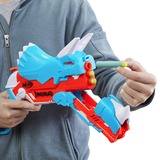 Hasbro Nerf DinoSquad Tricera-Blast, Nerf Gun hellblau/orange