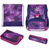 Herlitz Loop Plus Galaxy Princess, Schulranzen lila, inkl. 16 tlg. Schüleretui, Faulenzermäppchen, Sportbeutel