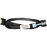 Icy Dock Kabel MCIO x4 SFF-TA-1016 > MCIO x4 SFF-TA-1016 schwarz, 50cm