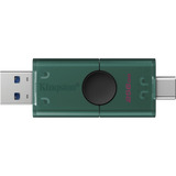 Kingston DataTraveler Duo 256 GB, USB-Stick grün/schwarz, USB-A, USB-C